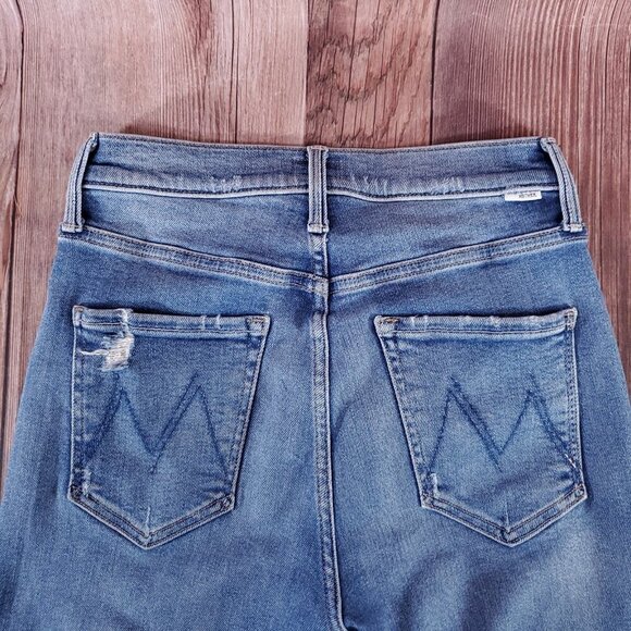 Mother Womens Size 27 The Tomcat Play Like A Pirate Straight Leg Jean Distressed - Picture 10 of 16